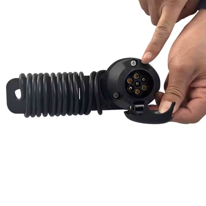 Trekhaak montageplaat 7-Polig met 2 meter kabel, 12V - Proshen  