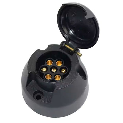 Trekhaak montageplaat 7-Polig met 2 meter kabel, 12V - Proshen  